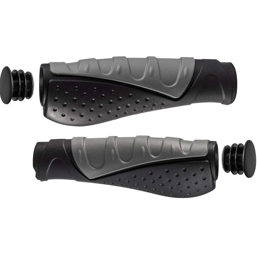 M Part triple-density ergonomic bike grips with bar ends