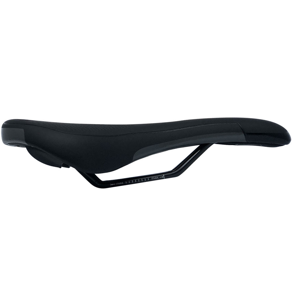 DDK black MTB Sport bike seat side view