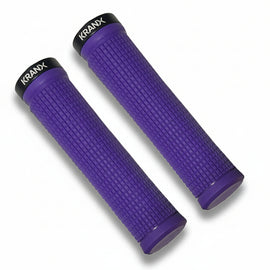 Purple Kranx Bite lock-on bike grips