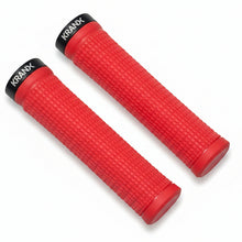 Load image into Gallery viewer, Red Kranx Bite lock-on bike grips