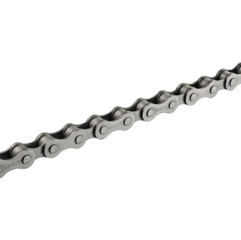 Silver Shimano CN-NX10 1-speed bike chain 1/8 inch