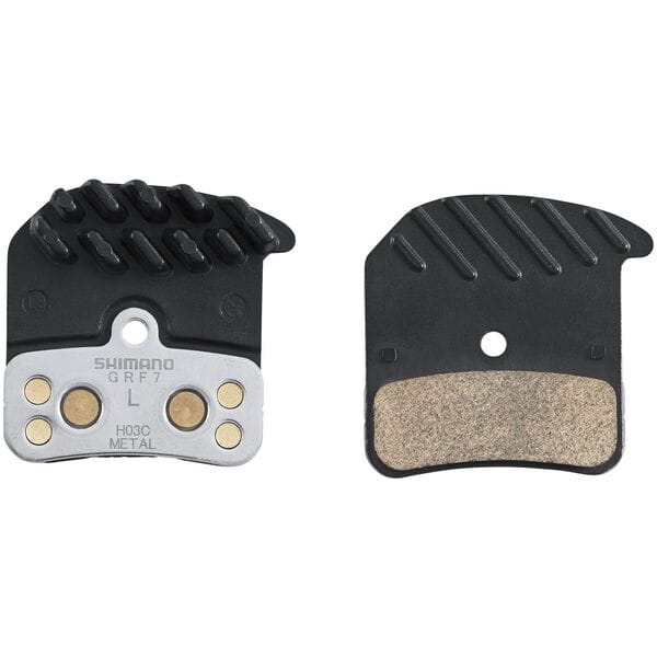 Shimano H03C-MF sintered disc brake pads with cooling fins