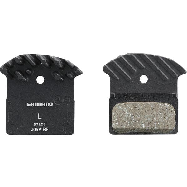 Shimano J05A-RF resin disc brake pads with cooling fins