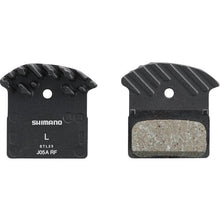 Load image into Gallery viewer, Shimano J05A-RF resin disc brake pads with cooling fins