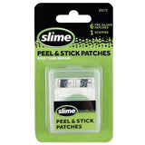 Slime Peel & Stick Puncture Repair Patches - 6 Glueless / Self-Adhesive Inner Tube Repair Patches