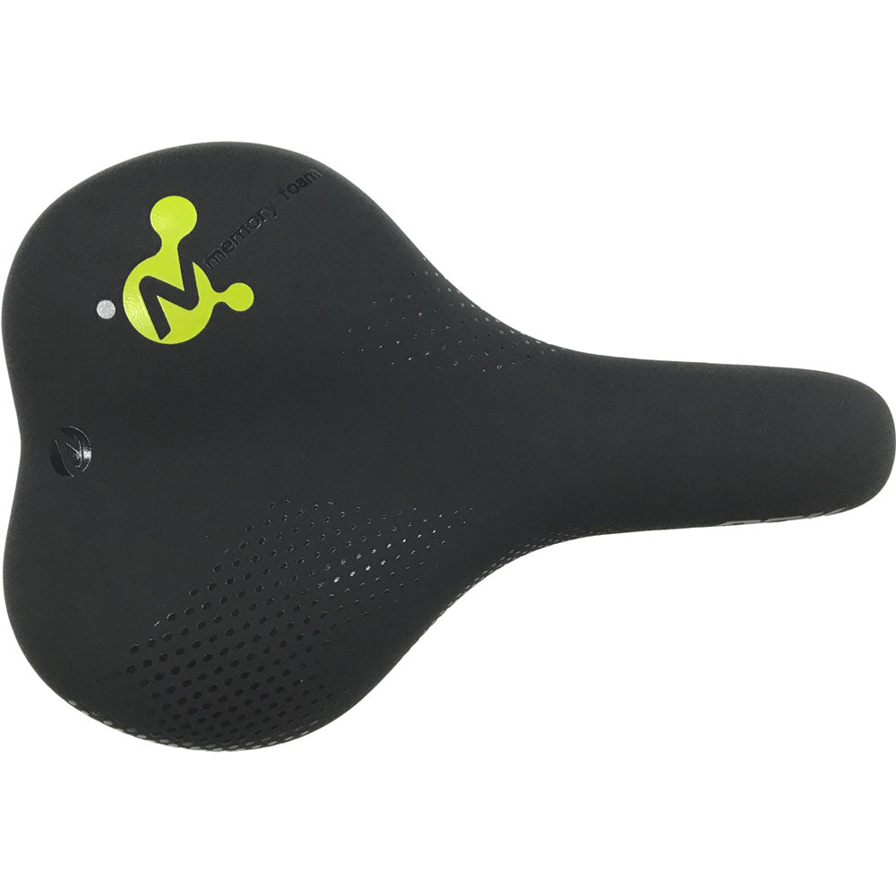 DDK black wide trekking memory foam bike saddle