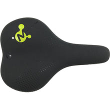 Load image into Gallery viewer, DDK black wide trekking memory foam bike saddle