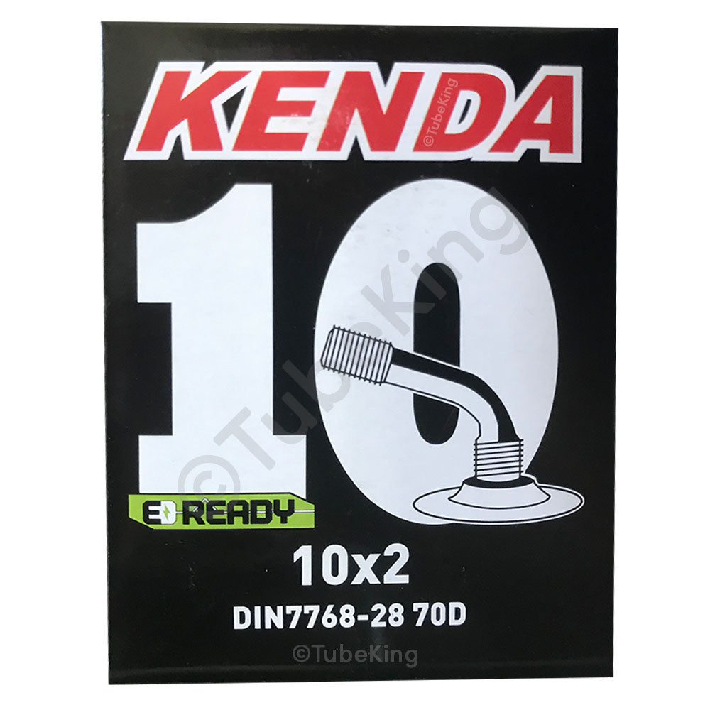 10 x 2.0" Kenda Bike Inner Tube - Schrader Valve 90-Degree
