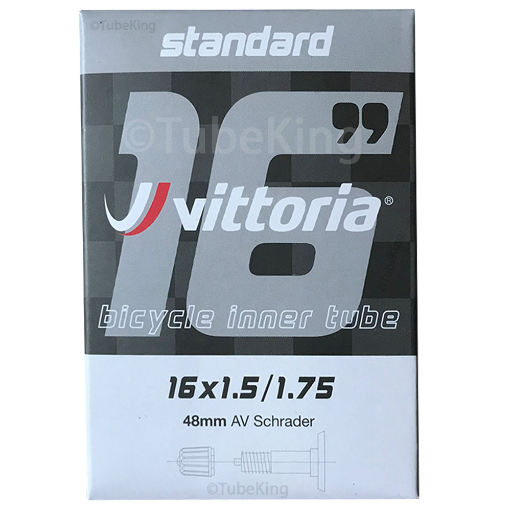 16 x 1.5 - 1.75 inch Vittoria Inner Tube - Schrader Valve