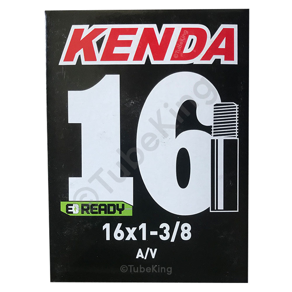16 x 1 3/8" Kenda Bike Inner Tube - Schrader Valve 40mm