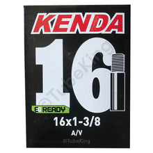 Load image into Gallery viewer, 16 x 1 3/8&quot; Kenda Bike Inner Tube - Schrader Valve 40mm