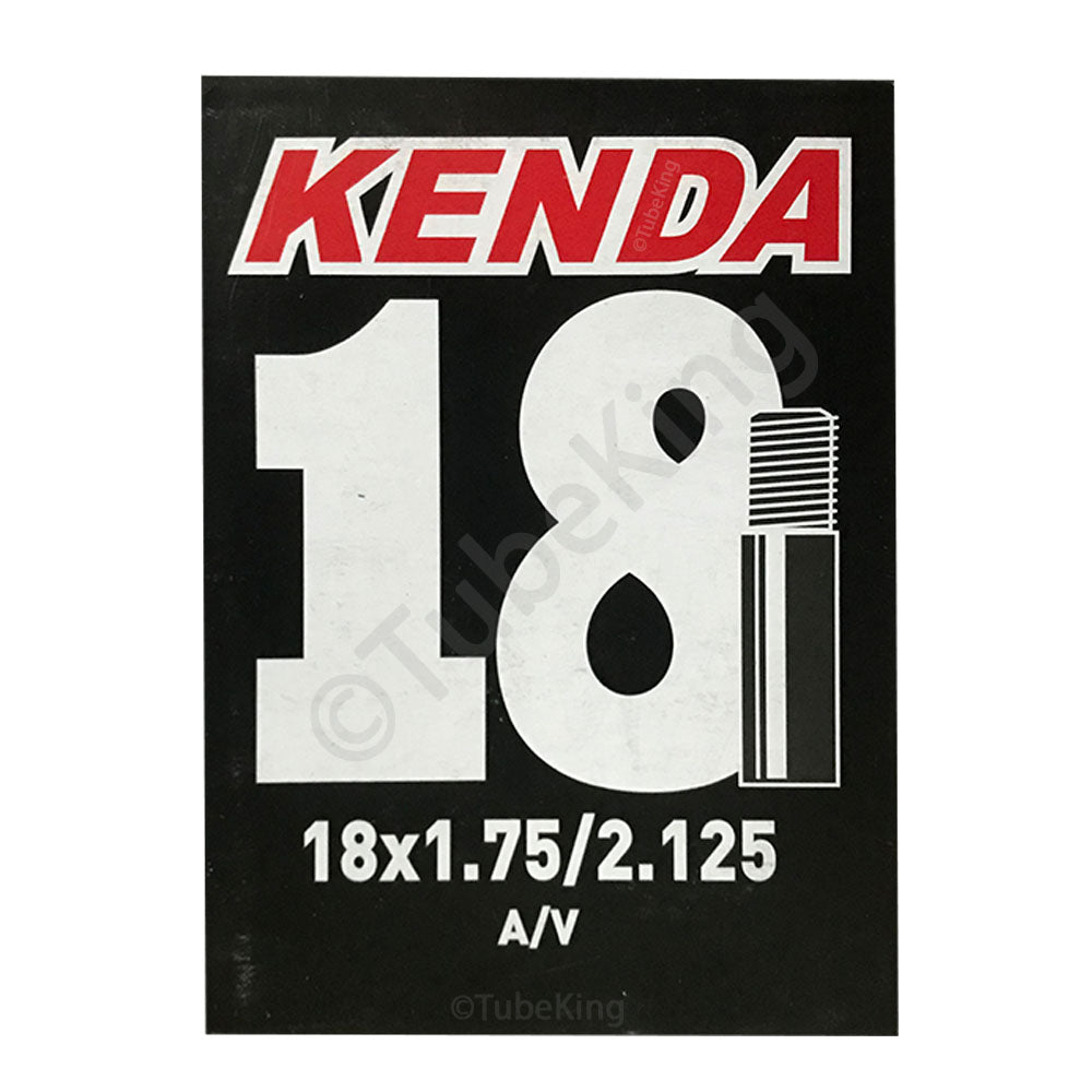 18 x 1.75 - 2.125" Kenda Bike Inner Tube - Schrader Valve