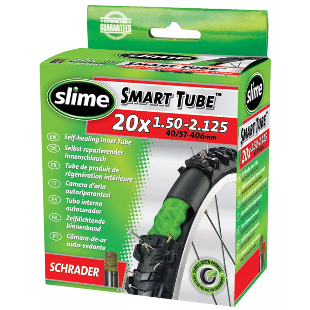 20 x 1.75 - 2.125" Slime Inner Tube - Schrader Valve