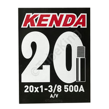 Load image into Gallery viewer, 20 x 1 3/8 x 1 1/4&quot; 500A Kenda Bike Inner Tube - Presta or Schrader Valve