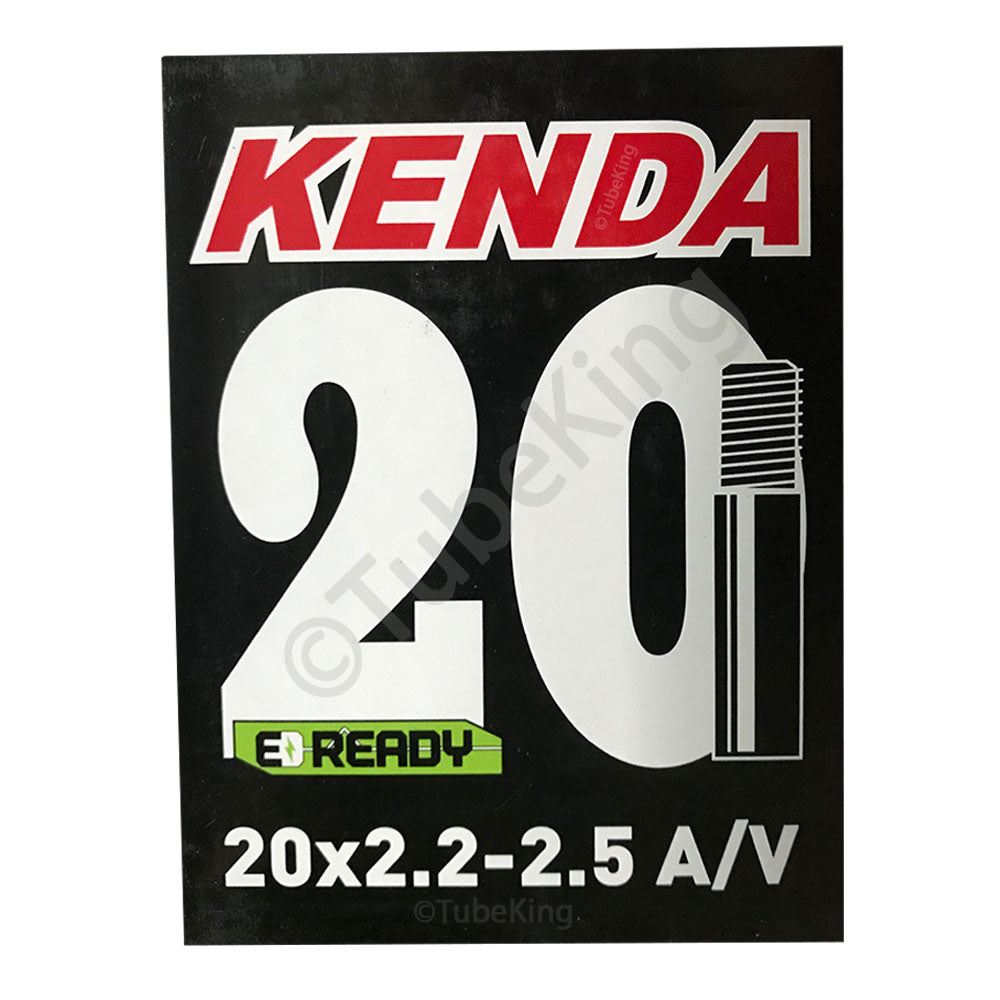 20 x 2.2 - 2.5" Kenda Bike Inner Tube - Schrader Valve 40mm