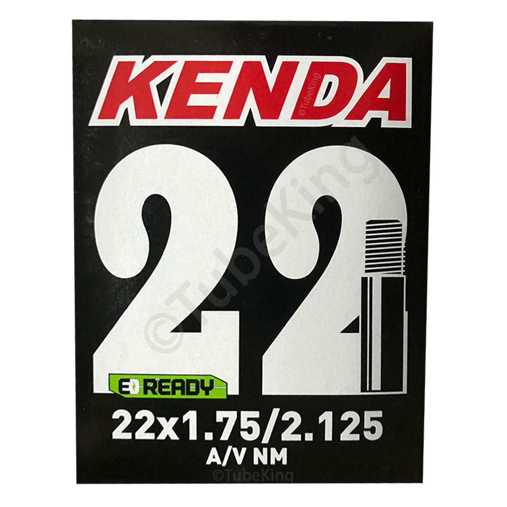 22 x 1.75 - 2.125" Kenda Bike Inner Tube - Schrader Valve 40mm