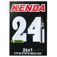 Load image into Gallery viewer, 24 x 1.00&quot; Kenda Bike Inner Tube - Presta Valve 40mm