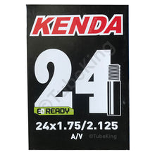 Load image into Gallery viewer, 24 x 1.75 - 2.125&quot; Kenda Bike Inner Tube - Schrader Valve 40mm