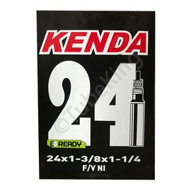 24 x 1 3/8 Kenda Bike Inner Tube - Schrader or Presta Valve