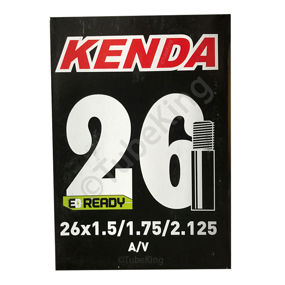 26 x 1.50 - 2.125" Kenda Bike Inner Tube - Presta or Schrader Valve