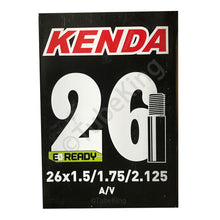 Load image into Gallery viewer, 26 x 1.50 - 2.125&quot; Kenda Bike Inner Tube - Presta or Schrader Valve