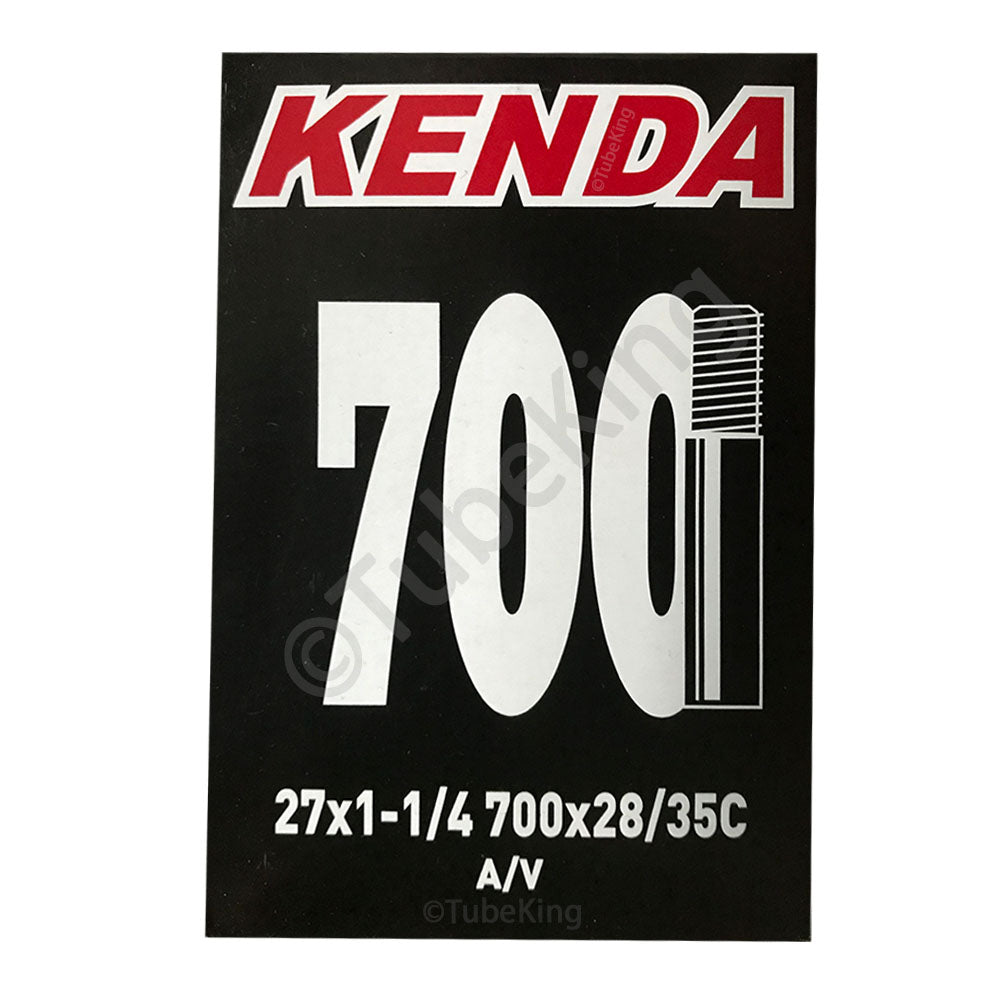 27" x 1 1/4", 700 x 28-35 Kenda Bike Inner Tube - Presta or Schrader Valve