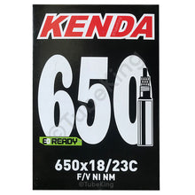 Load image into Gallery viewer, 650 x 18 - 23c Kenda Bike Inner Tube - Presta Valve 40mm