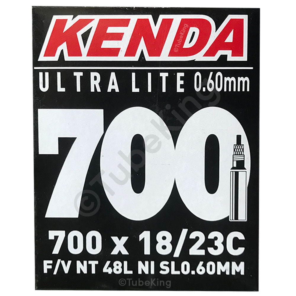 700 x 18 - 23c Ultra Lite Kenda Bike Inner Tube - Presta Valve 48mm