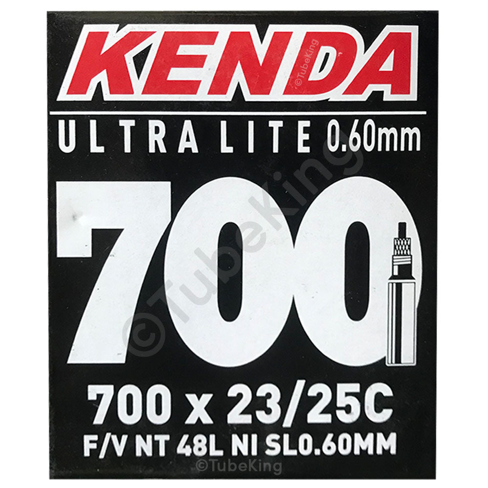 700 x 23 - 25c Ultra Lite Kenda Bike Inner Tube - Presta Valve 48mm
