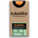 Tubolito Tubo CX/Gravel 700 x 30-47 (Orange Valve) / 32-50 Inner Tube (Black Valve)