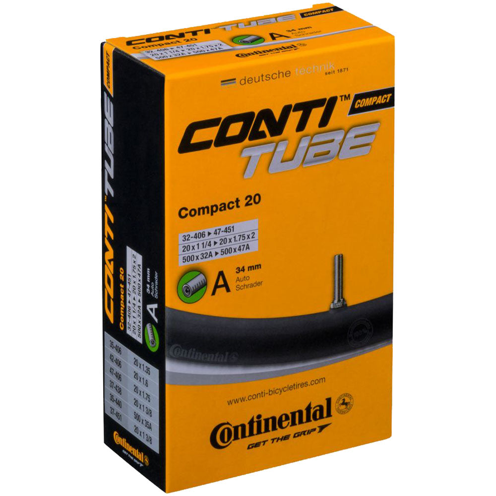 Continental Compact 20 x 1.25 (1 1/4") - 1.75" x 2.00 Inner Tube