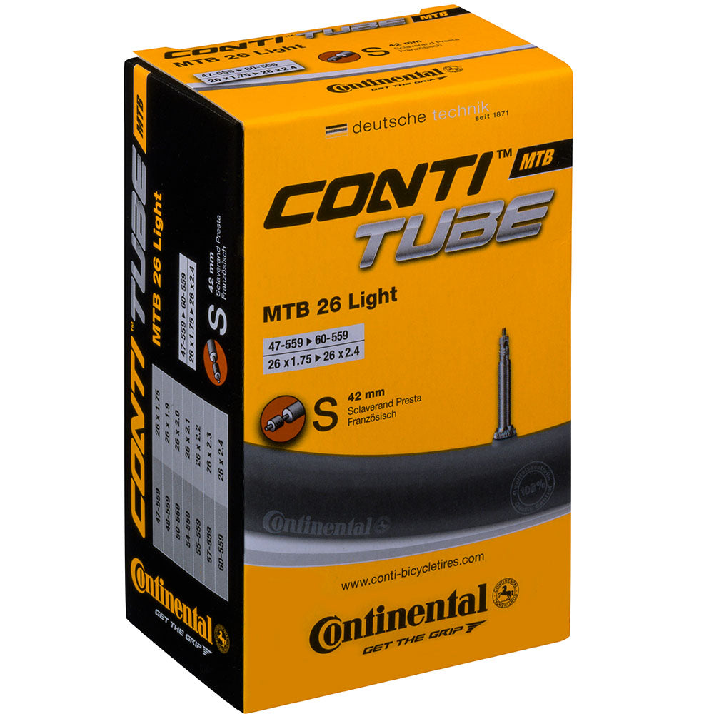 Continental MTB Light 26 x 1.75 - 2.50 Inner Tube - Presta Valve