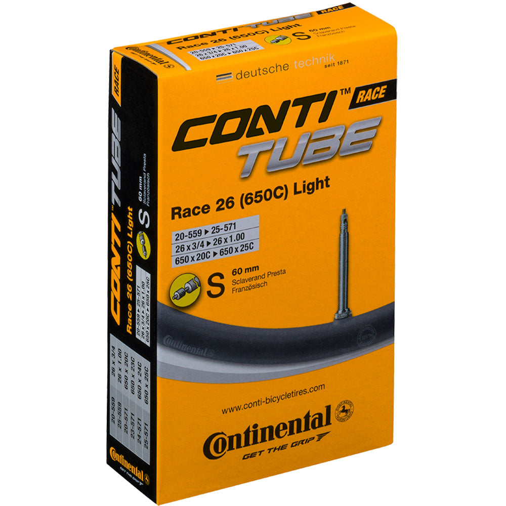 Continental Race Light 26 x 3/4 - 1.0 / 650 x 20 - 25 Inner Tube