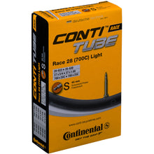 Load image into Gallery viewer, Continental Race Light 700 x 20 - 25 Inner Tube