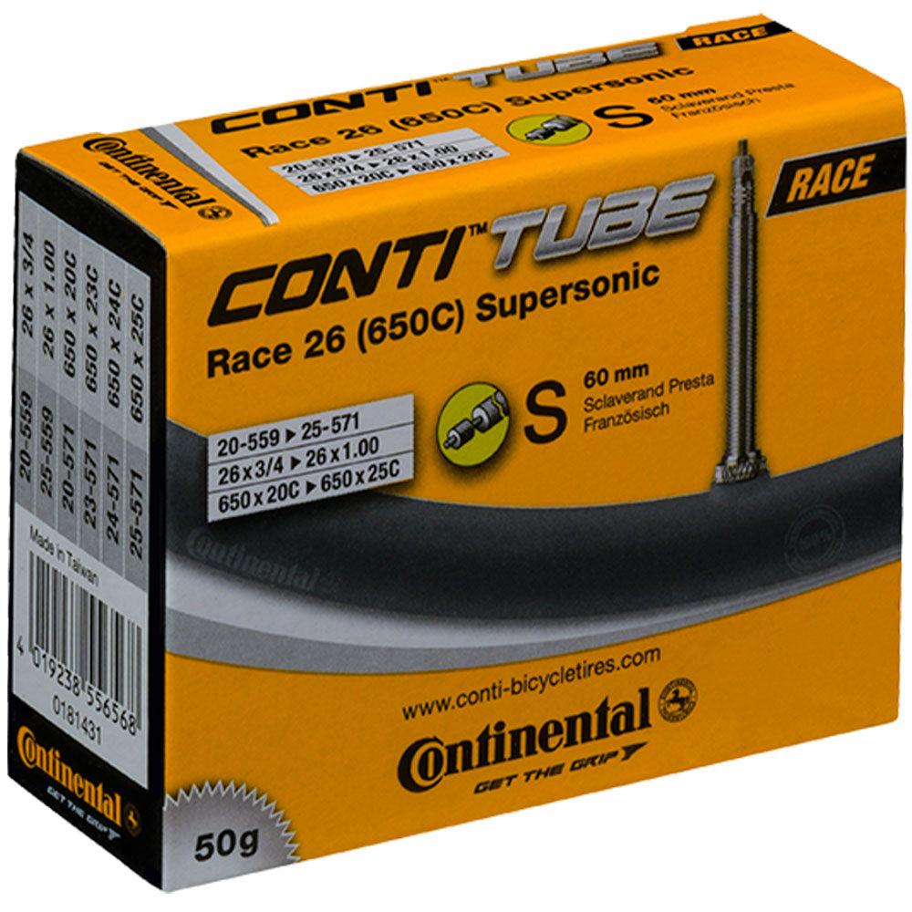 Continental Race Supersonic 26 x 3/4 - 1.0 (650 x 20 - 25) Inner Tube