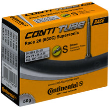 Load image into Gallery viewer, Continental Race Supersonic 26 x 3/4 - 1.0 (650 x 20 - 25) Inner Tube