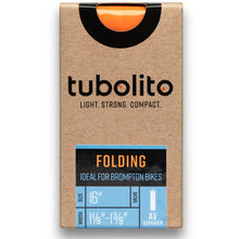Load image into Gallery viewer, Tubolito 16&quot; x 1 1/8&quot; - 1 3/8&quot; Inner Tube (Tubo Brompton / Folding Bike Tube)