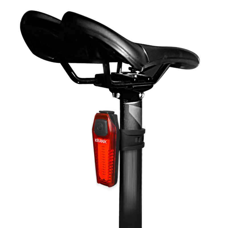 Kranx Shard 100 Lumen USB 6-Mode Rear Light seat post mounted