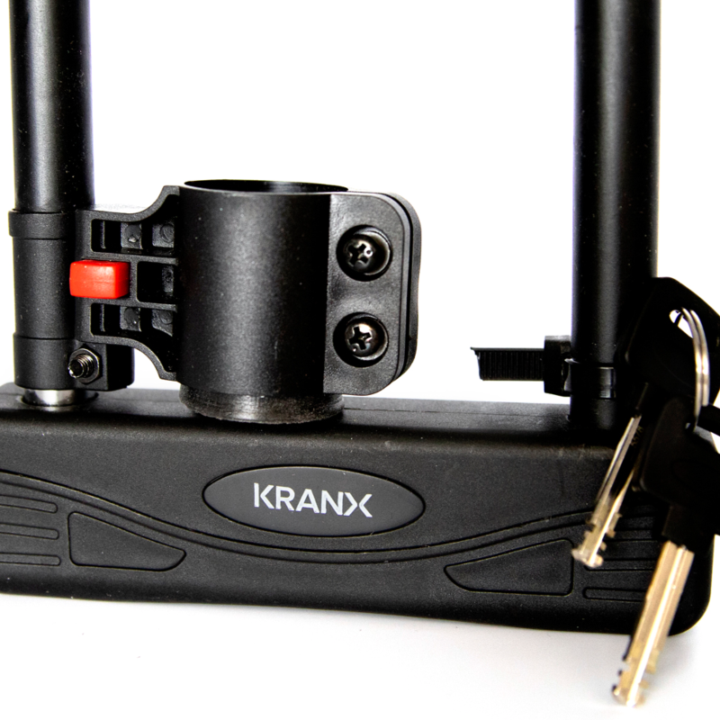 KranX Citadel 16mm x 270mm U-Lock (with bracket) GOLD Sold Secure. Close up