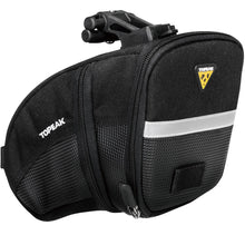 Load image into Gallery viewer, Topeak Aero Wedge bike saddle bag with QuickClick mount
