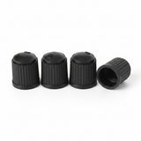 Black Schrader Valve Caps – 4 Pack