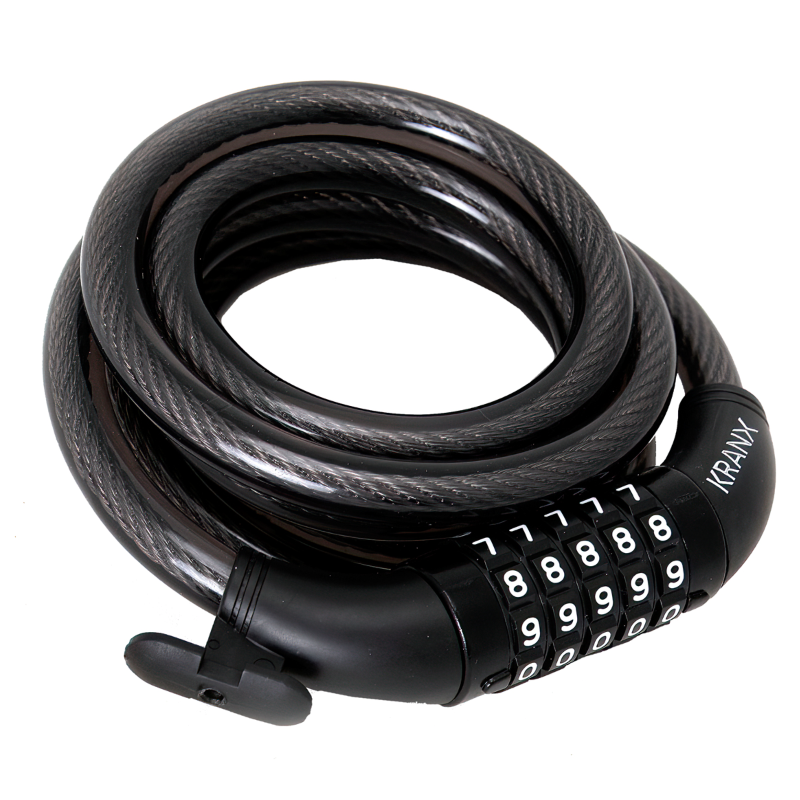 KranX Garrison 12mm 1800mm combination cable bike lock

