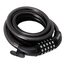 Load image into Gallery viewer, KranX Garrison 12mm 1800mm combination cable bike lock

