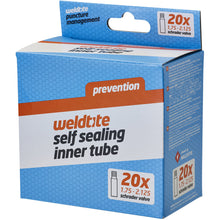 Load image into Gallery viewer, Self-Sealing 20 x 1.75 - 2.125&quot; Inner Tube - Schrader Valve 40mm