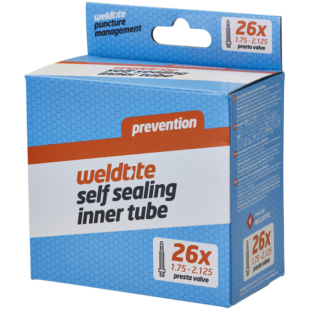 Self-Sealing 26 x 1.75 - 2.125" Inner Tube - Presta or Schrader Valve
